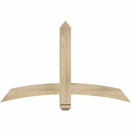 Ekena Millwork Bellingham Rough Sawn Timber Gable Bracket, Douglas Fir, 48"W x 30"H x 4"D x 4"F, 15/12 Pitch GBW048X30X0404BEL00RDF